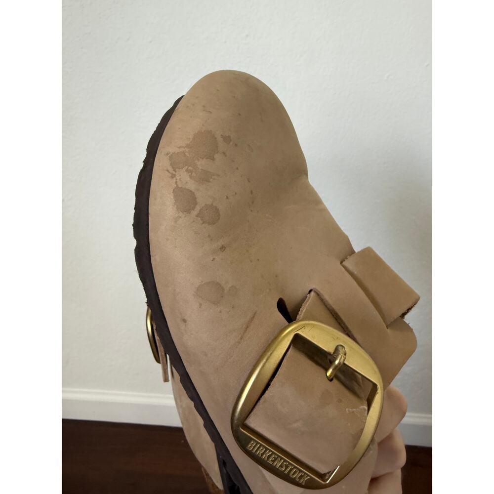 Birkenstock Boston Big Buckle Clogs Sandcastle EU40 US9.5 Casual Preppy Minimal - Picture 8 of 8
